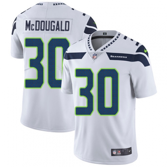 Youth Nike Seattle Seahawks #30 Bradley McDougald White Vapor Untouchable Limited Player NFL Jersey - Ujersey