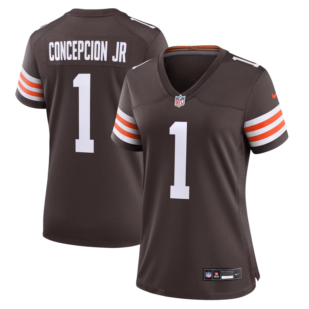 Women's Cleveland Browns KC Concepcion Jr. Nike Brown Team Game Jersey - Ujersey