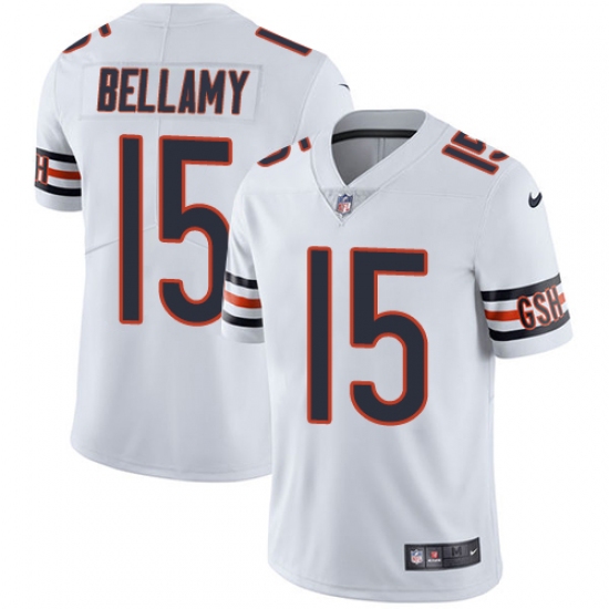 Men's Nike Chicago Bears #15 Josh Bellamy White Vapor Untouchable Limited Player NFL Jersey - Ujersey