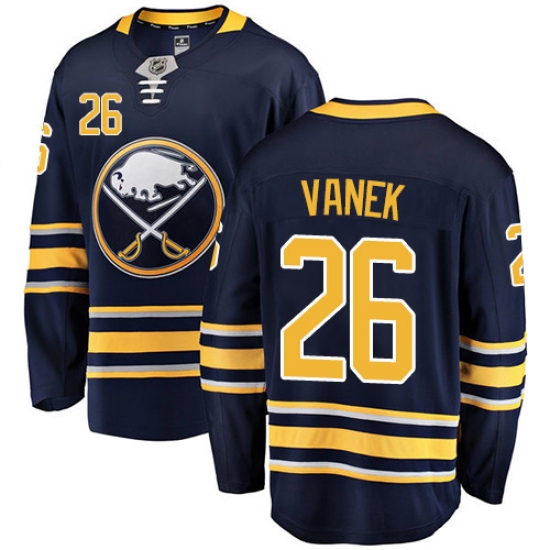 Youth Buffalo Sabres #26 Thomas Vanek Fanatics Branded Navy Blue Home Breakaway NHL Jersey - Ujersey
