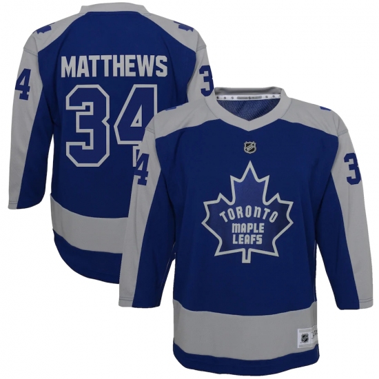 Youth Toronto Maple Leafs #34 Auston Matthews Blue 2020-21 Special Edition Replica Player Jersey - Ujersey