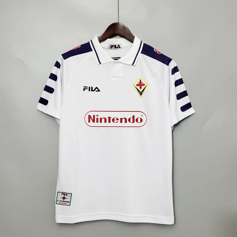 Fiorentina Retro Soccer Jersey Away Custom Shirt 1998/99