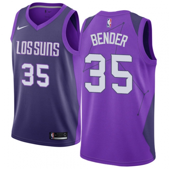 Women's Nike Phoenix Suns #35 Dragan Bender Swingman Purple NBA Jersey - City Edition - ujerseystore