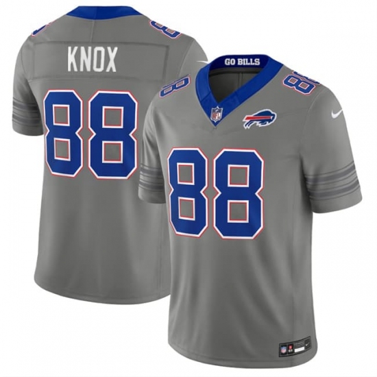 Men's Buffalo Bills #88 Dawson Knox Gray F.U.S.E. 2026 Nickel City Vapor Football Stitched Jersey - Ujersey