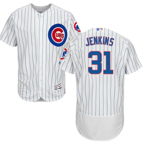 Men's Majestic Chicago Cubs #31 Fergie Jenkins White Home Flex Base Authentic Collection MLB Jersey - Ujersey