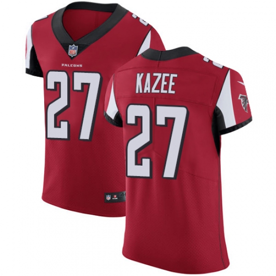 Men's Nike Atlanta Falcons #27 Damontae Kazee Red Team Color Vapor Untouchable Elite Player NFL Jersey - Ujersey