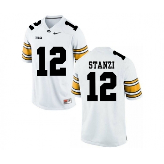 Iowa Hawkeyes 12 Ricky Stanzi White College Football Jersey