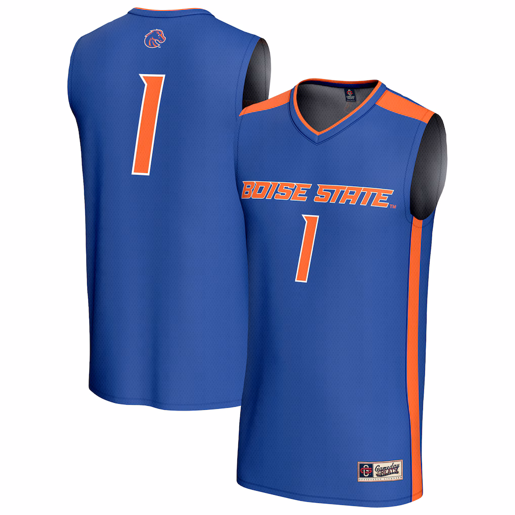 Youth GameDay Greats Royal Boise State Broncos Lightweight Collegiate Basketball Fashion Jersey