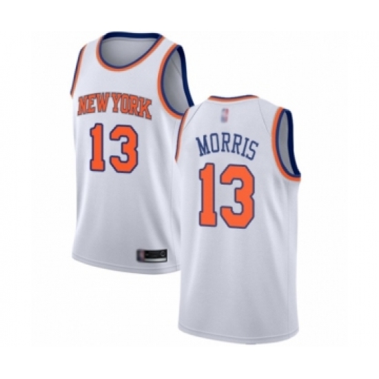 Women's New York Knicks #13 Marcus Morris Swingman White Basketball Jersey - Association Edition - Ujersey