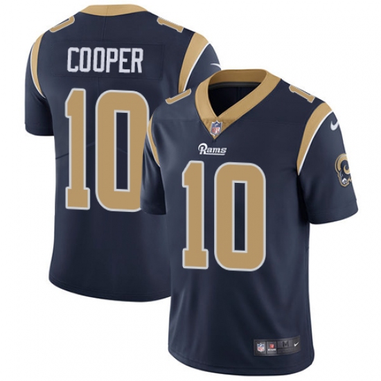 Youth Nike Los Angeles Rams #10 Pharoh Cooper Navy Blue Team Color Vapor Untouchable Limited Player NFL Jersey - Ujersey
