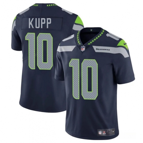 Men's Seattle Seahawks #10 Cooper Kupp Navy 2025 Vapor Limited Football Stitched Jersey - Ujersey