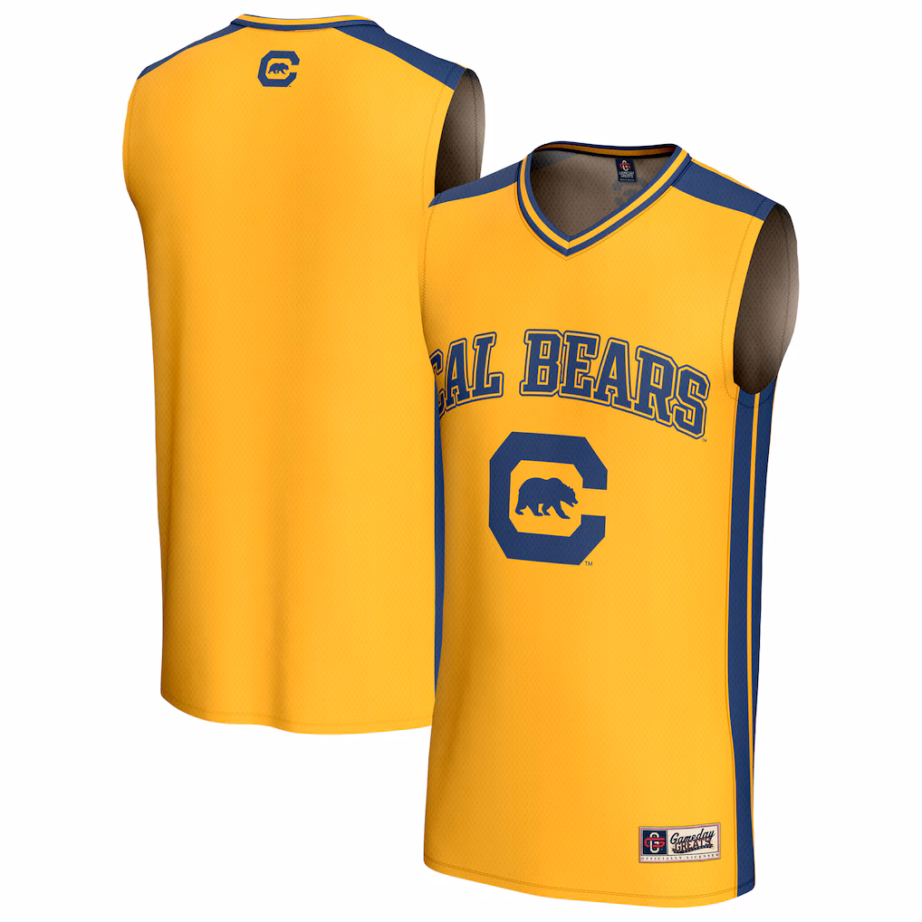 Unisex GameDay Greats Gold Cal Bears Lightweight Collegiate Basketball Fashion Jersey