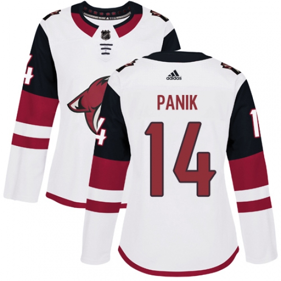 Women's Adidas Arizona Coyotes #14 Richard Panik Authentic White Away NHL Jersey - Ujersey