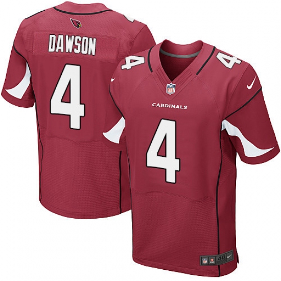 Men's Nike Arizona Cardinals #4 Phil Dawson Elite Red Team Color NFL Jersey - Ujersey
