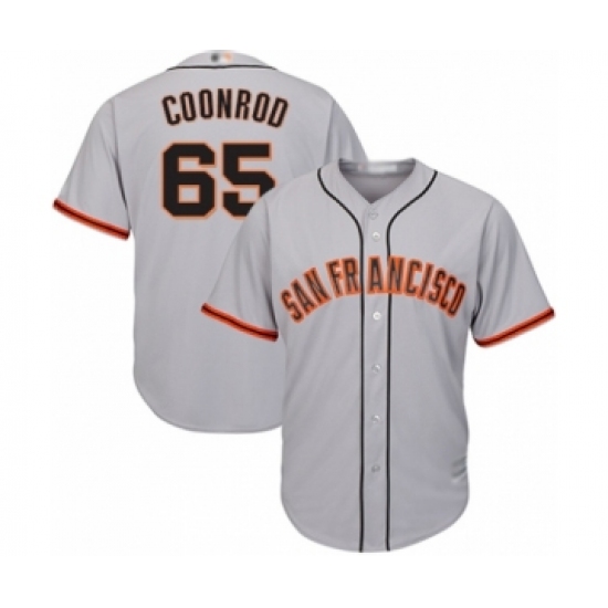 Youth San Francisco Giants #65 Sam Coonrod Authentic Grey Road Cool Base Baseball Player Jersey - Ujersey
