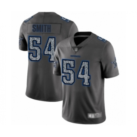 Men's Dallas Cowboys #54 Jaylon Smith Gray Static Fashion Limited Player Football Jersey - Ujersey