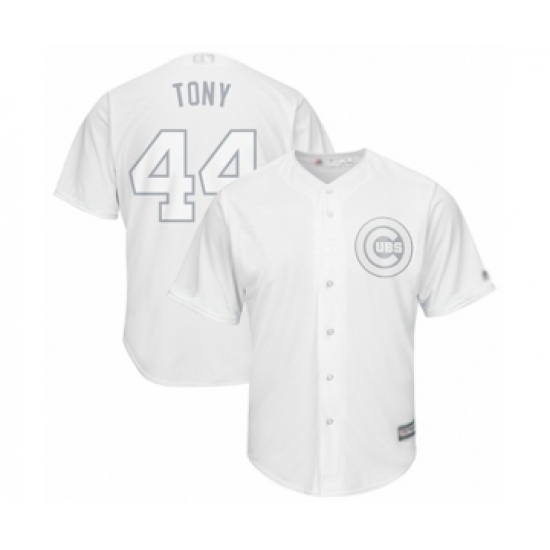 Men's Chicago Cubs #44 Anthony Rizzo  Tony  Authentic White 2019 Players Weekend Baseball Jersey - Ujersey