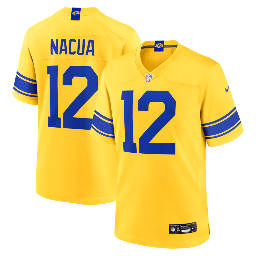 Men's Los Angeles Rams Puka Nacua Nike Classic Sol Game Jersey - SUjersey01