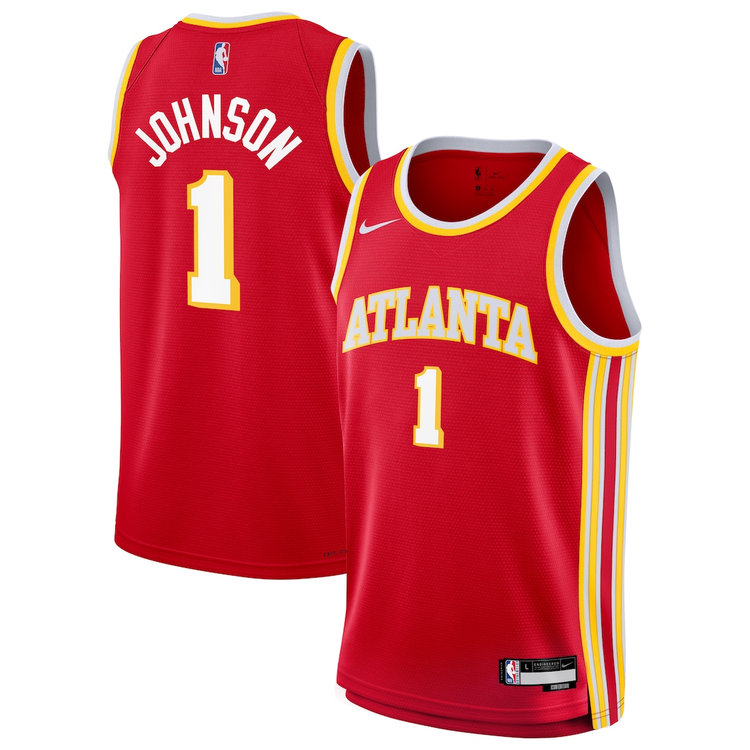 Youth Atlanta Hawks Jalen Johnson Nike Red Swingman Jersey - Icon Edition - U-jersey