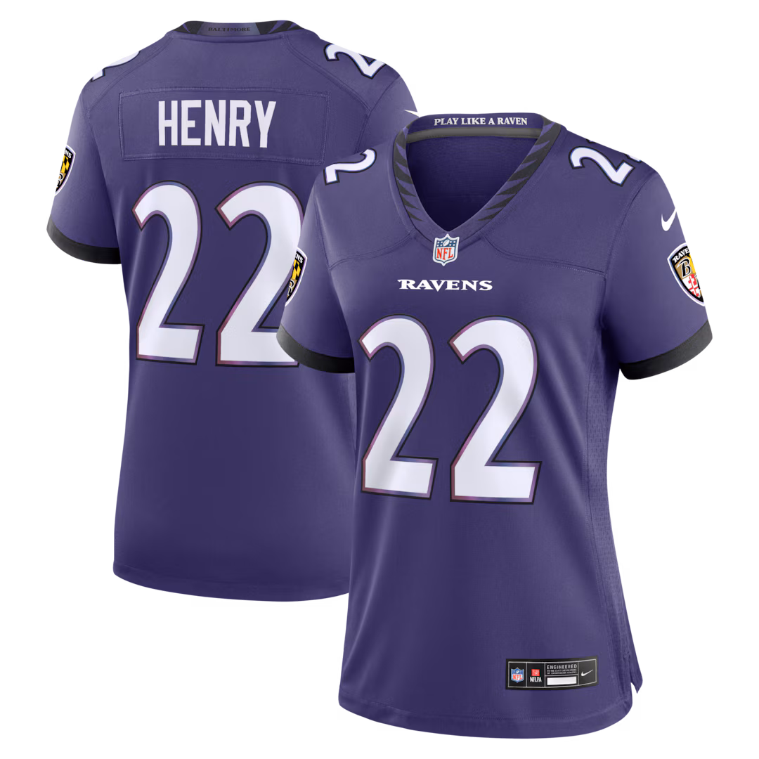 Women's Baltimore Ravens Derrick Henry Nike Purple Team Game Jersey