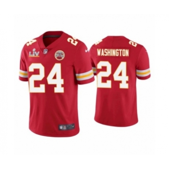 Youth Kansas City Chiefs #24 DeAndre Washington Red Super Bowl LV Jersey - Ujersey