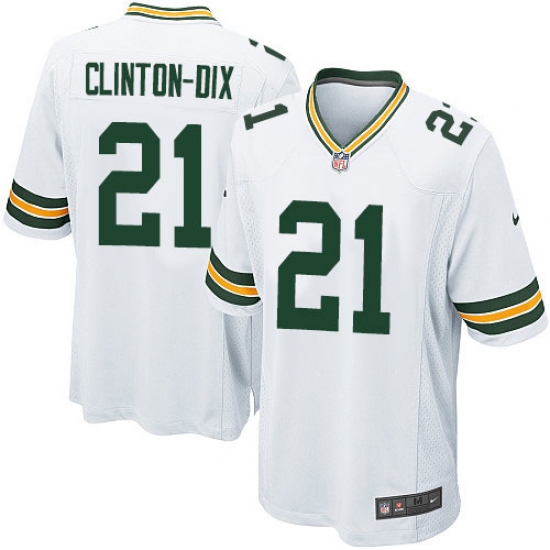 Men's Nike Green Bay Packers #21 Ha Ha Clinton-Dix Game White NFL Jersey - Ujersey