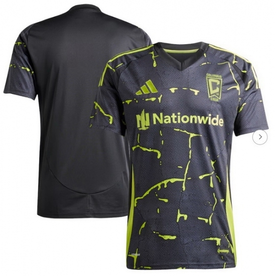 Men's Columbus Crew adidas Black 2025 The Goosebumps Replica Jersey - Ujersey