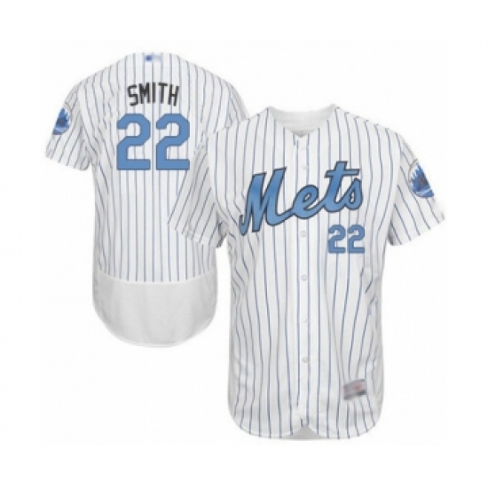 Men's New York Mets #22 Dominic Smith Authentic White 2016 Father's Day Fashion Flex Base Baseball Player Jersey - Ujersey