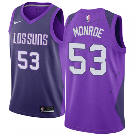 Men's Nike Phoenix Suns #13 Steve Nash Authentic Purple NBA Jersey - City Edition - ujerseystore