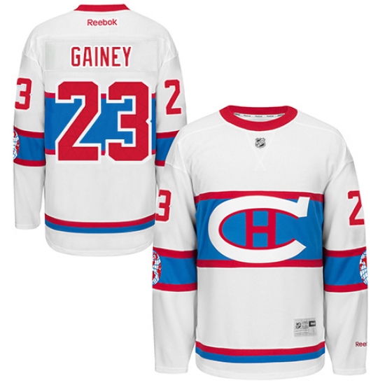 Men's Reebok Montreal Canadiens #23 Bob Gainey Authentic White 2016 Winter Classic NHL Jersey - Ujersey