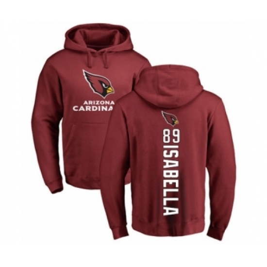 Football Arizona Cardinals #89 Andy Isabella Maroon Backer Pullover Hoodie - Ujersey