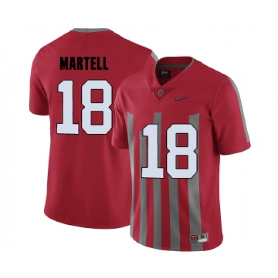 Ohio State Buckeyes 18 Tate Martell Red College Football Elite Jersey - Ujersey
