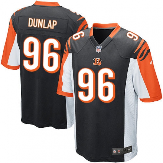 Men's Nike Cincinnati Bengals #96 Carlos Dunlap Game Black Team Color NFL Jersey - Ujersey