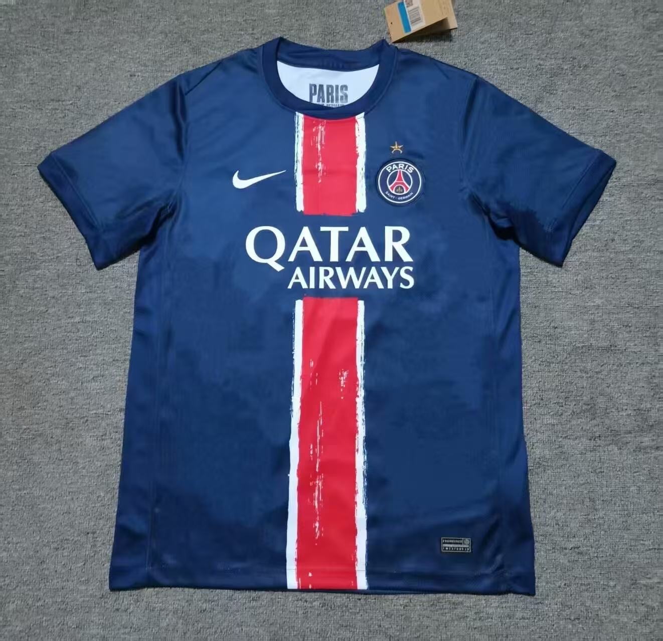 PSG Soccer Jersey Home x Champions of Europe Custom Shirt 2024/25 - With Star - ujerseystore