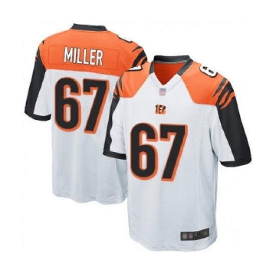 Men's Cincinnati Bengals #67 John Miller Game White Football Jersey - Ujersey
