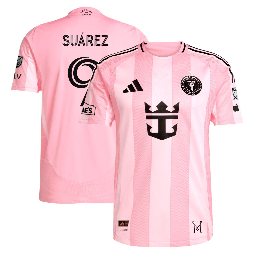 Men's Inter Miami CF Luis Suárez adidas Pink 2025 On-Field Authentic Jersey - Ujersey