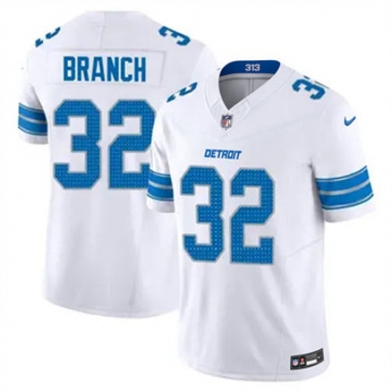 Men's Detroit Lions #32 Brian Branch White 2023 F U S E Vapor Untouchable Limited Stitched Jersey - Ujersey