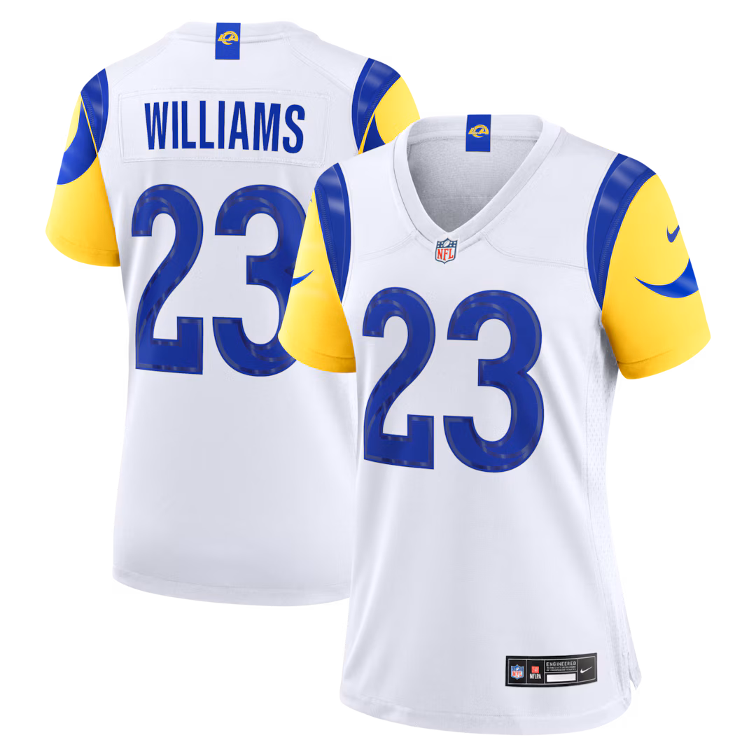 Women's Los Angeles Rams Kyren Williams Nike White Game Jersey
