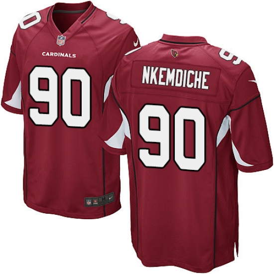 Men's Nike Arizona Cardinals #90 Robert Nkemdiche Game Red Team Color NFL Jersey - Ujersey