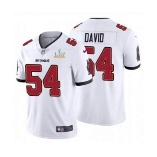 Men's Tampa Bay Buccaneers #54 Lavonte David White 2021 Super Bowl LV Jersey - Ujersey