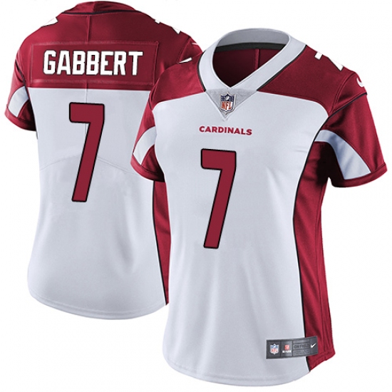 Women's Nike Arizona Cardinals #7 Blaine Gabbert White Vapor Untouchable Limited Player NFL Jersey - Ujersey