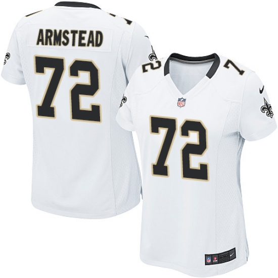 Women's Nike New Orleans Saints #72 Terron Armstead Game White NFL Jersey - Ujersey