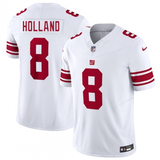 Men's New York Giants #8 Jevon Holland White 2025 F.U.S.E. Vapor Untouchable Limited Football Stitched Jersey - Ujersey