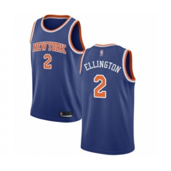Youth New York Knicks #2 Wayne Ellington Swingman Royal Blue Basketball Jersey - Icon Edition - Ujersey