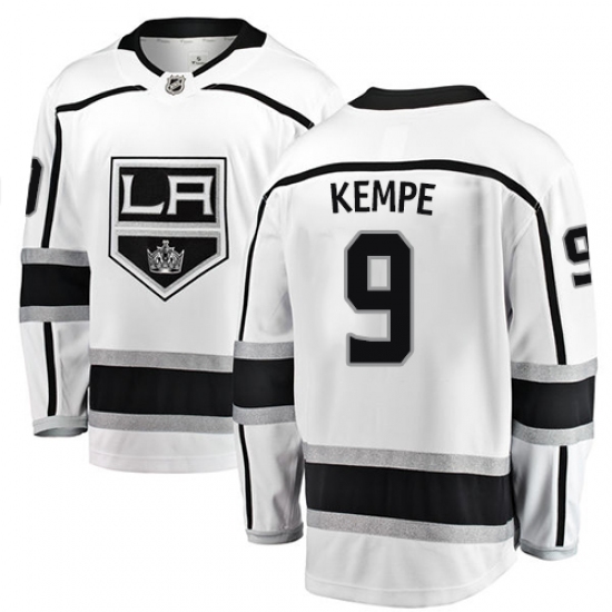 Youth Los Angeles Kings #9 Adrian Kempe Authentic White Away Fanatics Branded Breakaway NHL Jersey - Ujersey
