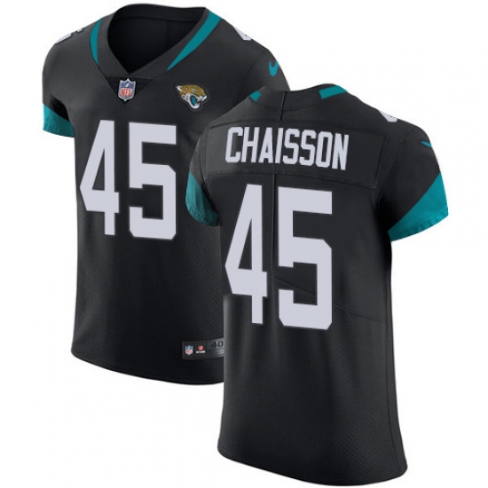 Men's Jacksonville Jaguars #45 K'Lavon Chaisson Black Team Color Stitched NFL Vapor Untouchable Elite Jersey - Ujersey