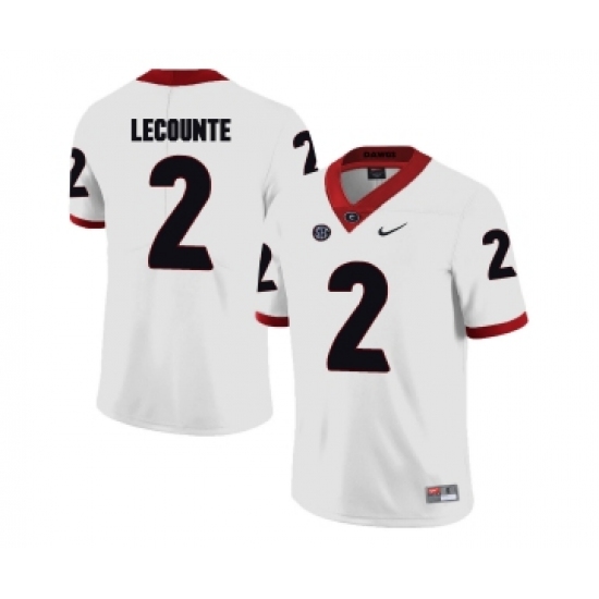 Georgia Bulldogs 2 Richard LeCounte White College Football Jersey - Ujersey