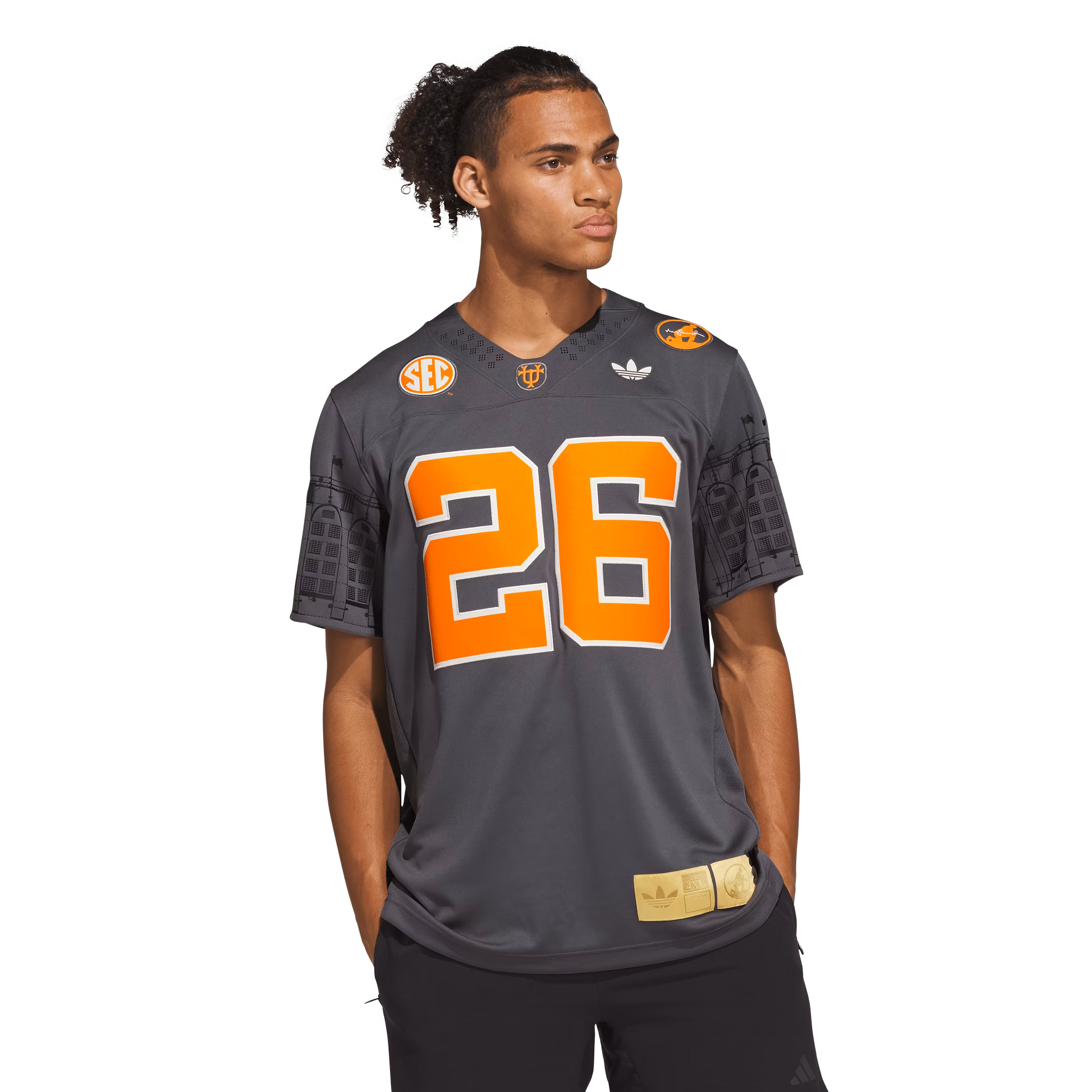 Men's adidas #26 Smokey Grey Tennessee Volunteers Neyland Legacy Premier Jersey