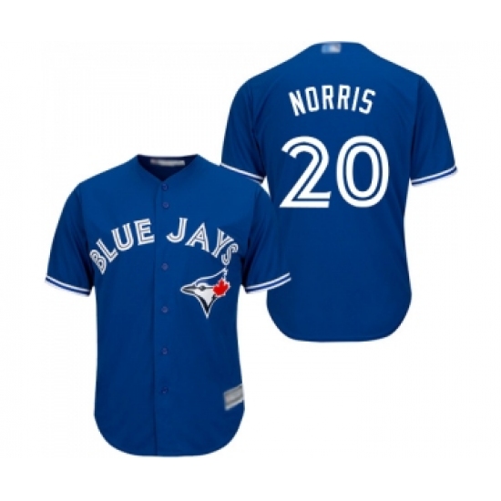 Men's Toronto Blue Jays #20 Bud Norris Replica Blue Alternate Baseball Jersey - Ujersey