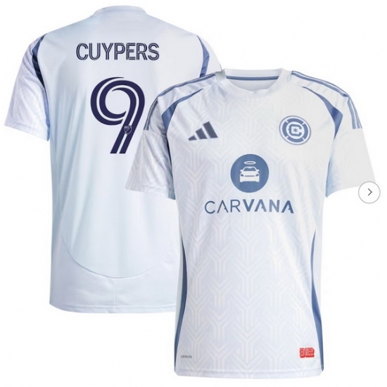 Men's Chicago Fire Hugo Cuypers adidas Light Blue 2025 The Municipal Kit Replica Player Jersey - Ujersey